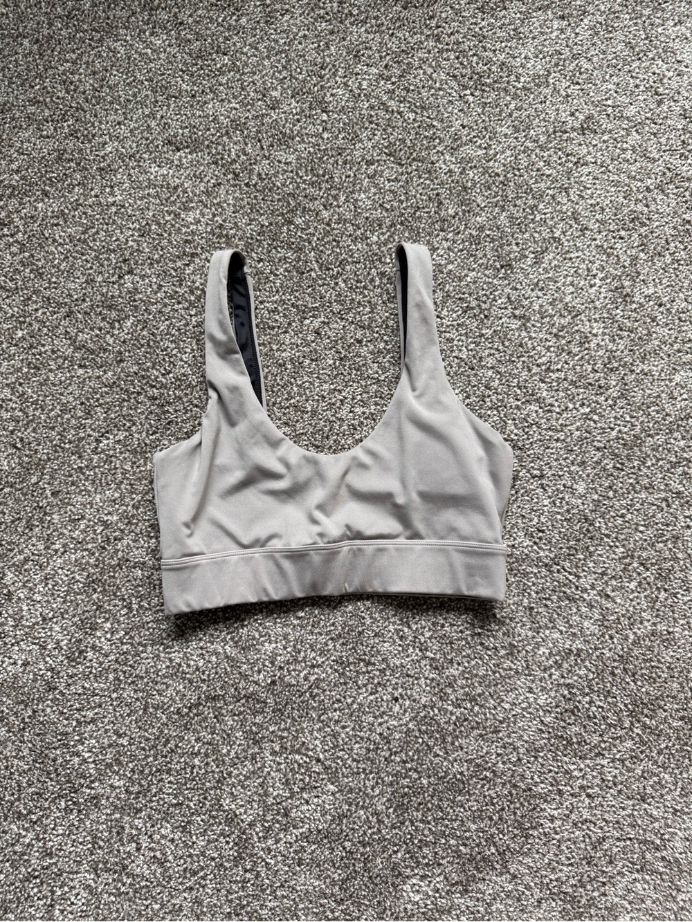 Varley Scoop Neck Sports Bra - Light Gray